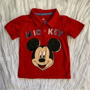 Disney Baby Mickey Graphic Polo Shirt Size 24M 
Like New